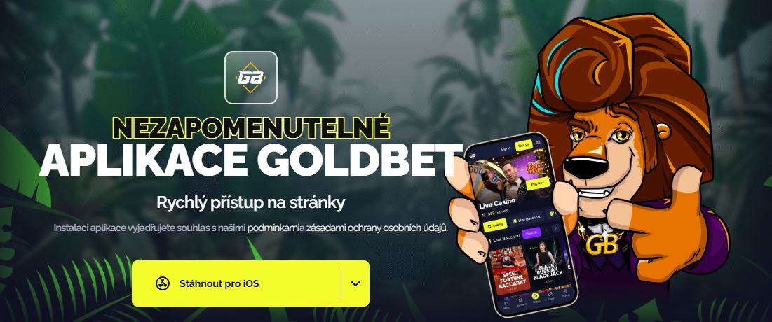 Stáhněte si mobilní aplikaci Goldbet pro iOS a hrajte kdykoliv a kdekoliv